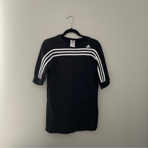 Girls Adidas T-Shirt Dress - Picture 5 of 7
